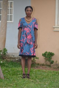 Serenity cold-shouder dress by Keji Victoria. Womenswear